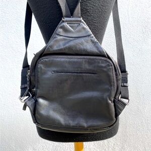 Genuine black Leather Backpack from INDIA